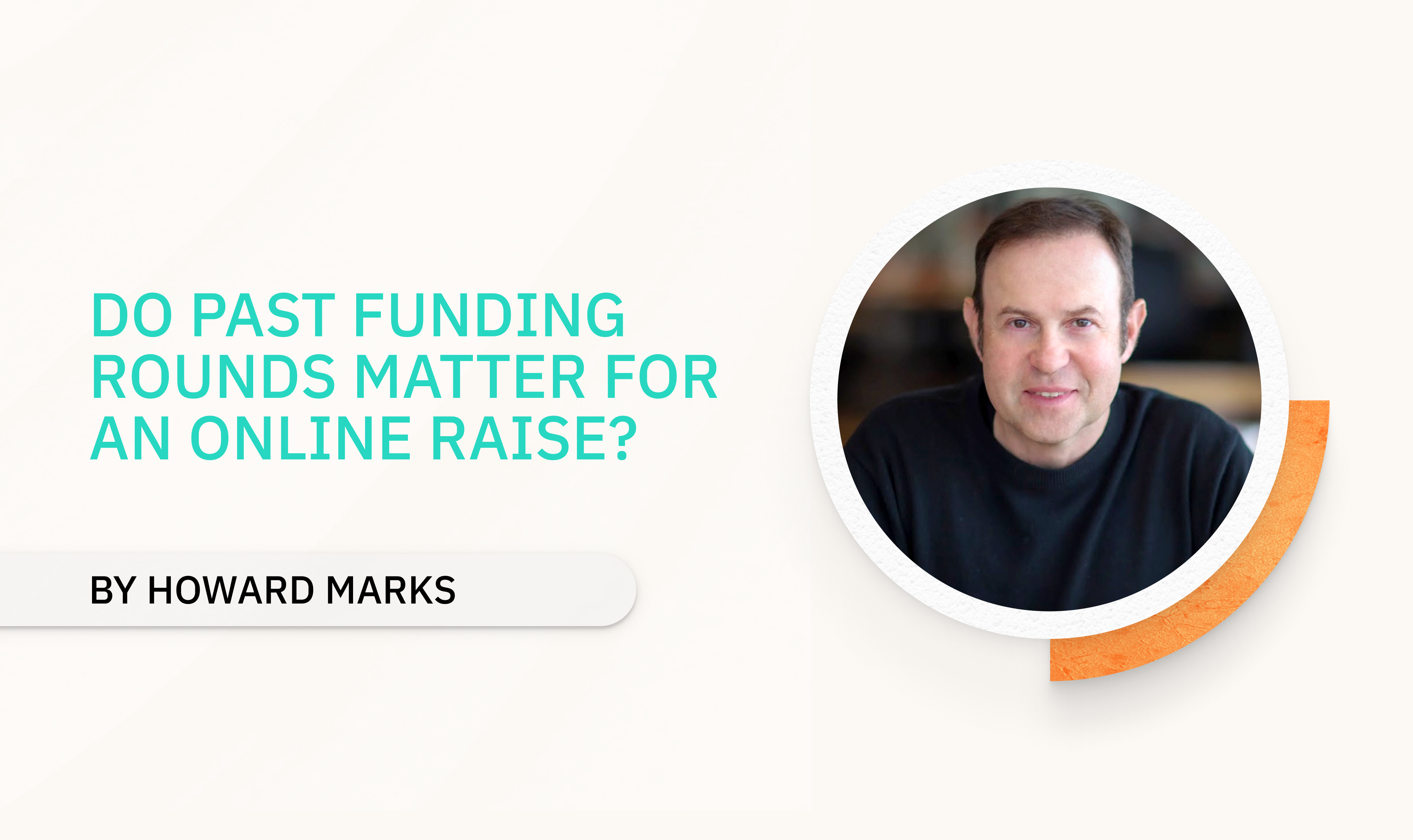 Do past funding rounds matter for an online raise?