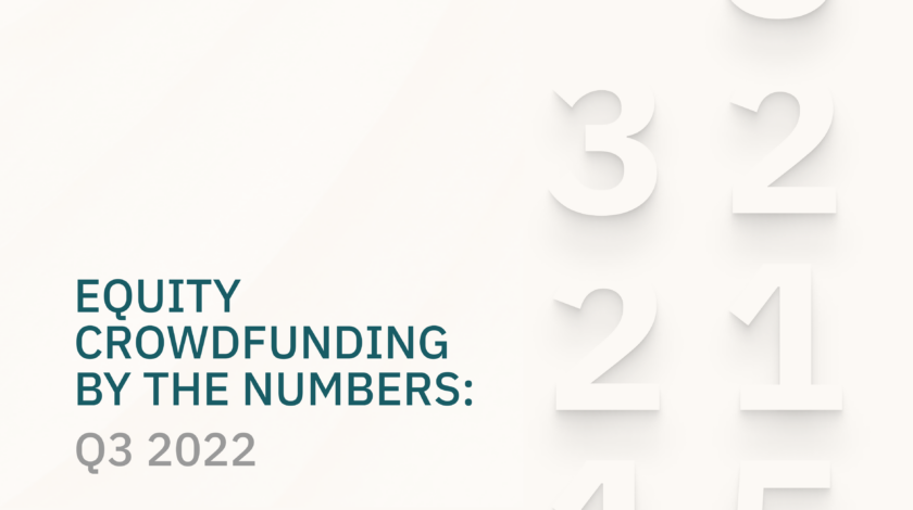 Equity Crowdfunding by the Numbers: Q3 '22